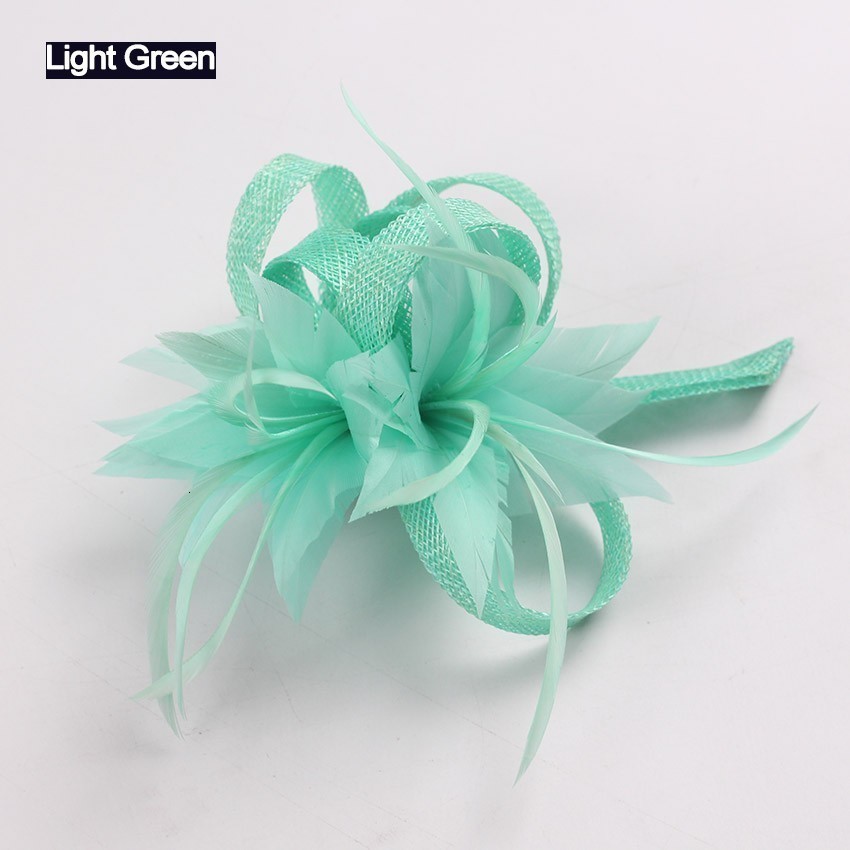 Hair Clips Barrette Chic Fascinator Hat Cocktail Brooch Wedding Headpiece Church Headwear Party Feather Accessories Sinamay Fascinators 230512