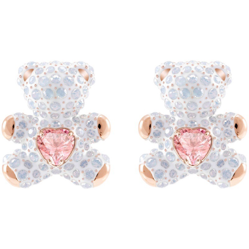 Original Template Teddy Bear Charm Stud Female Element Crystal Heart Smart Bear Earrings
Original Template Teddy Bear Charm Stud Female Element Crystal Heart Smart Bear Earrings