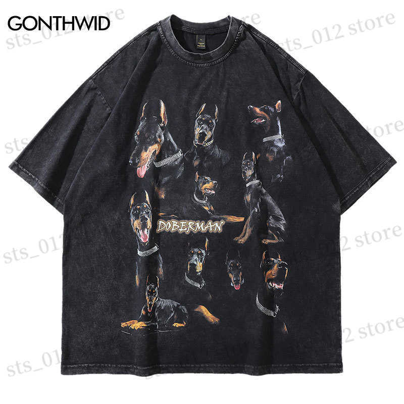 Men's T-Shirts Oversize Distressed T Shirts Hip Hop Vintage Doberman Dog Print Punk Rock Gothic Tshirt Streetwear 2023 Harajuku Casual T-Shirt T230512, Black7
Men's T-Shirts Oversize Distressed T Shirts Hip Hop Vintage Doberman Dog Print Punk Rock Gothic Tshirt Streetwear 2023 Harajuku Casual T-Shirt T230512, Black7