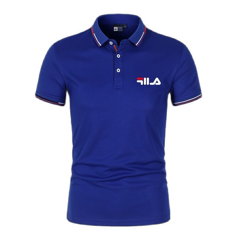 Men's Polos spring and summer men's polo shirt casual standup collar slim breathable top Tshirt fashion young men's short sleeves 23051