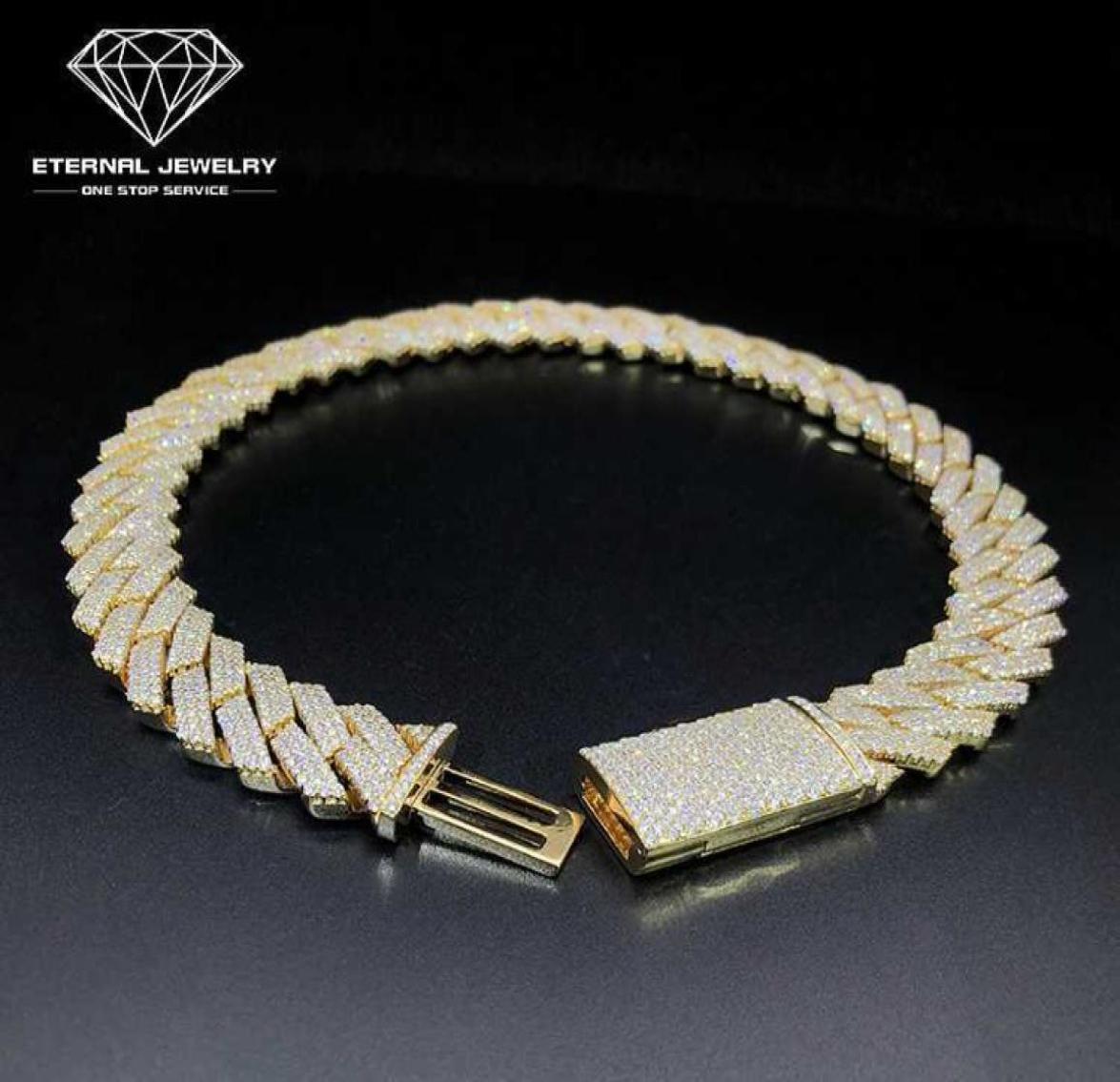 Factory Custom Men Hip Hop Iced Out 18inch Solid S925 10k 14k 18k Gold Yellow 10mm Moissanite Diamond Cuban Chain Link Necklace3315985
Factory Custom Men Hip Hop Iced Out 18inch Solid S925 10k 14k 18k Gold Yellow 10mm Moissanite Diamond Cuban Chain Link Necklace3315985