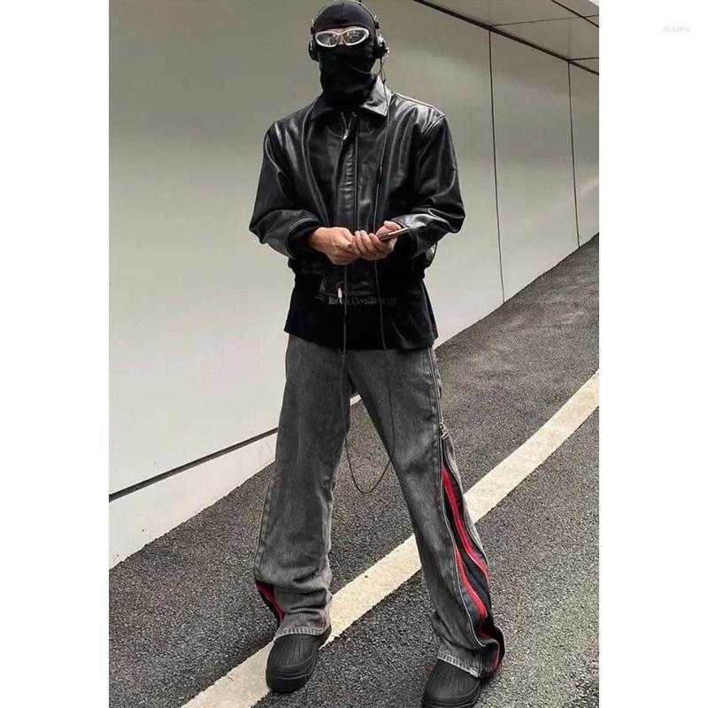 Men's Jeans Side Double Zipper Men Vintage Cargo Pants Street Wear For Pantalones Y2k Hombre Baggy Drop, Black
Men's Jeans Side Double Zipper Men Vintage Cargo Pants Street Wear For Pantalones Y2k Hombre Baggy Drop, Black