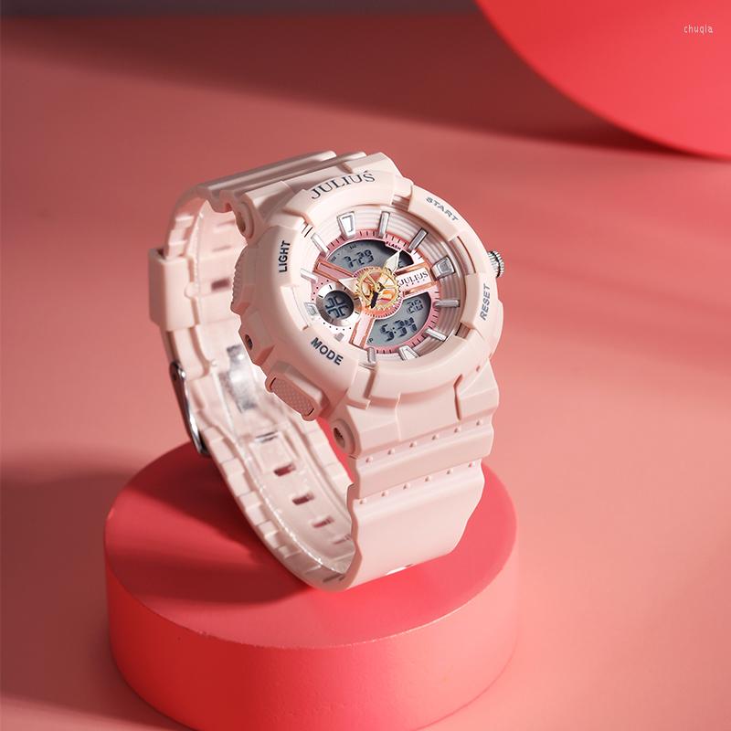 Wristwatches Baby Multi-function Women's Watch Lady Hours Fine Fashion Rubber Bracelet Clock Girl's Cute Gift Julius Box
Wristwatches Baby Multi-function Women's Watch Lady Hours Fine Fashion Rubber Bracelet Clock Girl's Cute Gift Julius Box