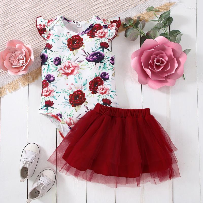 Clothing Sets Baby Girl's Two-Piece Suit Skirt Flower Print Sleeve Round Neck Romper Elastic Waist Tulle Mini
Clothing Sets Baby Girl's Two-Piece Suit Skirt Flower Print Sleeve Round Neck Romper Elastic Waist Tulle Mini