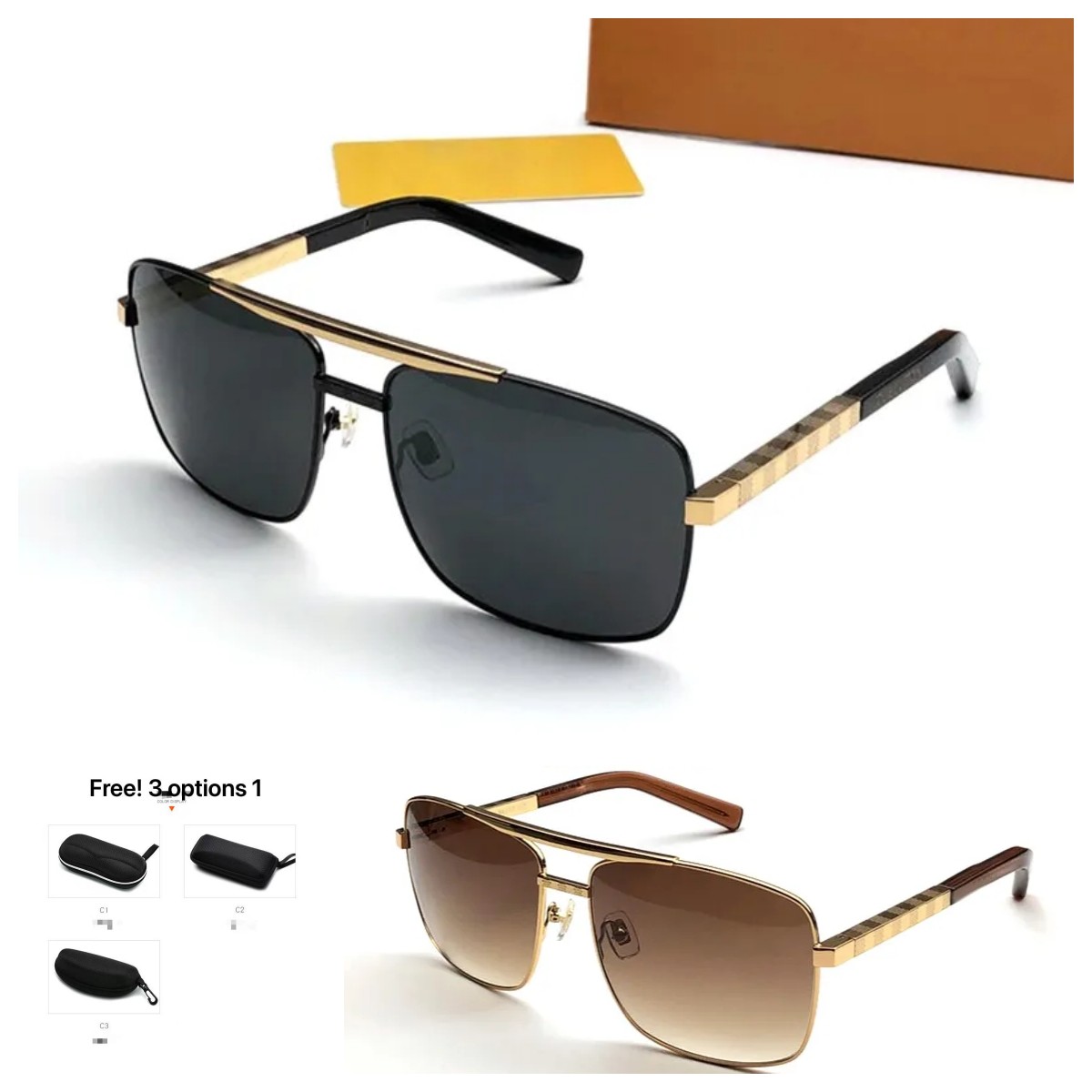 Classic Attitude Sunglasses For Men Women Square Frame V Designer Sunglasses Unisex UV400 Protection Gold Plated Glasses Frames Eyewear Lunettes Come With Box 23ss
Classic Attitude Sunglasses For Men Women Square Frame V Designer Sunglasses Unisex UV400 Protection Gold Plated Glasses Frames Eyewear Lunettes Come With Box 23ss