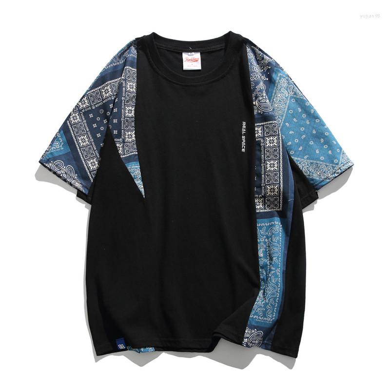 Men's T Shirts Fashion Summer Oversize Hip Hop Shirt With Bandana Patchwork Loose Fit Y2K Tees Short Sleeve Tops, Black
Men's T Shirts Fashion Summer Oversize Hip Hop Shirt With Bandana Patchwork Loose Fit Y2K Tees Short Sleeve Tops, Black