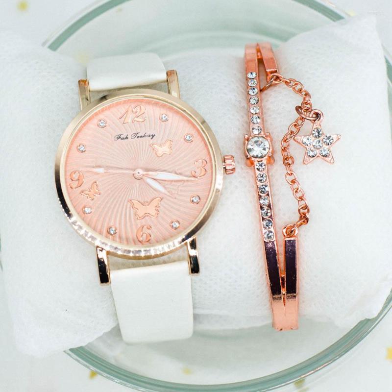 Wristwatches Fashion Rose Gold Butterfly Dial Watches For Women With Bracelet Ladies Quartz Wristwatch, Pink
Wristwatches Fashion Rose Gold Butterfly Dial Watches For Women With Bracelet Ladies Quartz Wristwatch, Pink