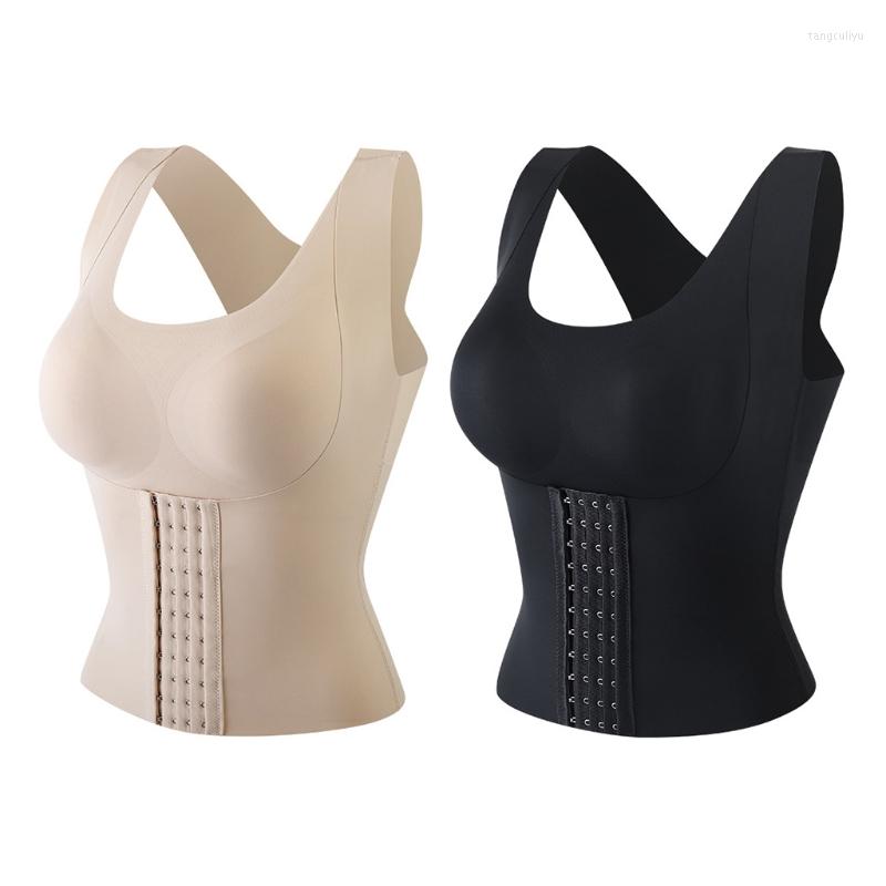 Women's Shapers Women Seanless Front Buckle Bra Wireless Push Up Posture Corrector Tank Top Girdle Body Shaper Cross Back Vest Corset, Black
Women's Shapers Women Seanless Front Buckle Bra Wireless Push Up Posture Corrector Tank Top Girdle Body Shaper Cross Back Vest Corset, Black