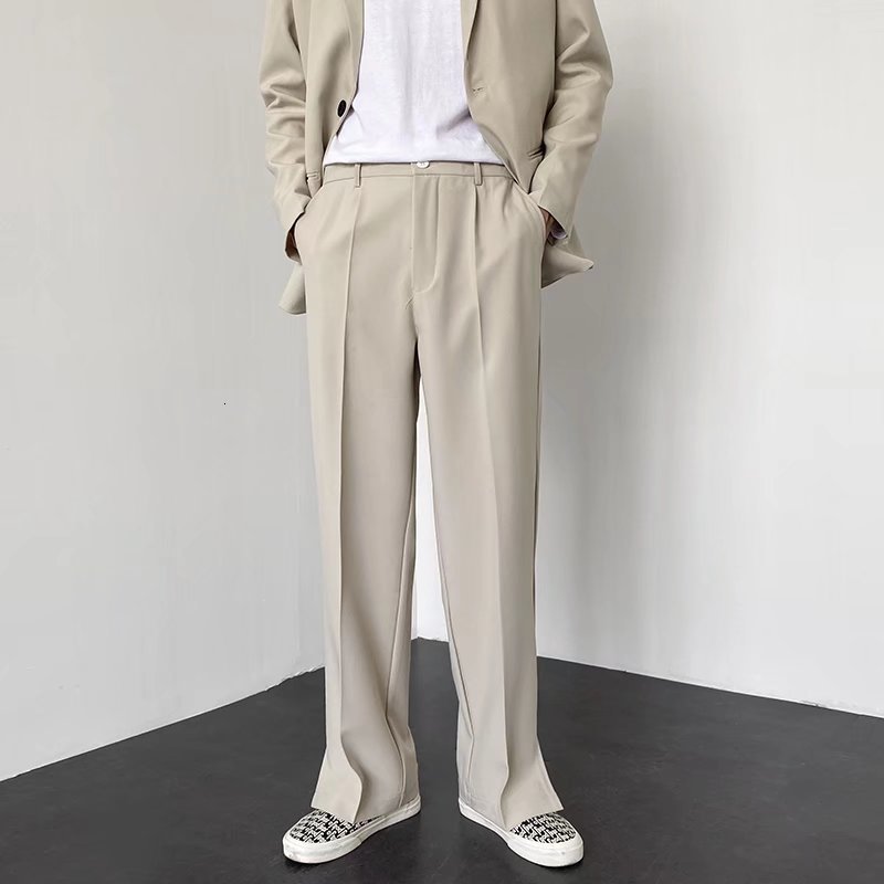Men's Pants Men Straight Casual 2023 Summer Korean Style Baggy Personality Slit Wide Leg Blazer Trousers Male Streetwear 230512, Khaki
Men's Pants Men Straight Casual 2023 Summer Korean Style Baggy Personality Slit Wide Leg Blazer Trousers Male Streetwear 230512, Khaki