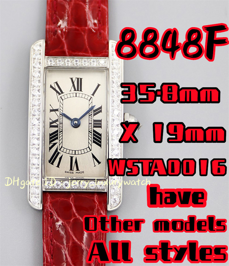 8848F WSTA0016 Tank Luxury Women's Watch 35.8mmX19mmX6.3mm. 316L fine steel, Swiss quartz movement, alligator belt two, Only box.no watch
8848F WSTA0016 Tank Luxury Women's Watch 35.8mmX19mmX6.3mm. 316L fine steel, Swiss quartz movement, alligator belt two, Only box.no watch