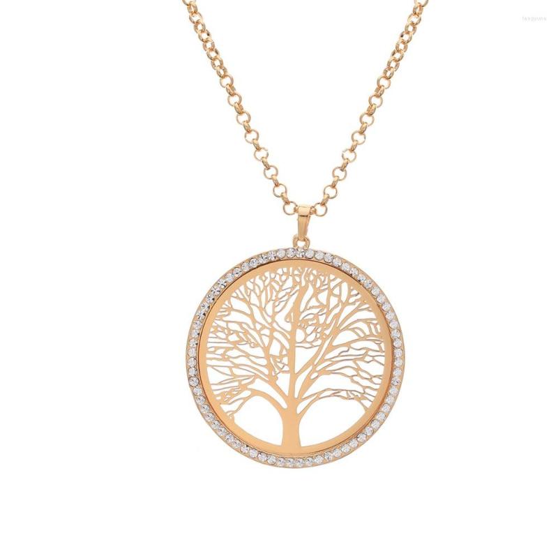 Pendant Necklaces Classic Tree Of Life Pendants Necklace Rose Gold Color Clear Crystal Lucky Jewelry For Women Gift Collares
Pendant Necklaces Classic Tree Of Life Pendants Necklace Rose Gold Color Clear Crystal Lucky Jewelry For Women Gift Collares