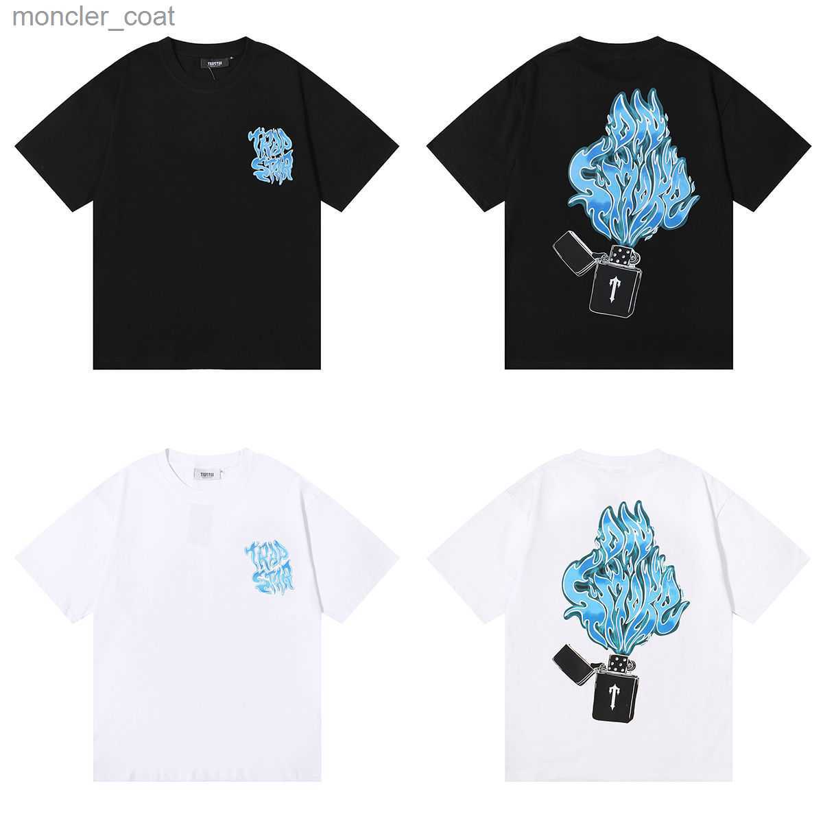 Men' T-shirts Niche Trendy Trapstar Lighter Blue Flame Printed Pure Cotton Loose Fitting Short Sleeved T-shirt for Men and Women, White aq1013
Men' T-shirts Niche Trendy Trapstar Lighter Blue Flame Printed Pure Cotton Loose Fitting Short Sleeved T-shirt for Men and Women, White aq1013