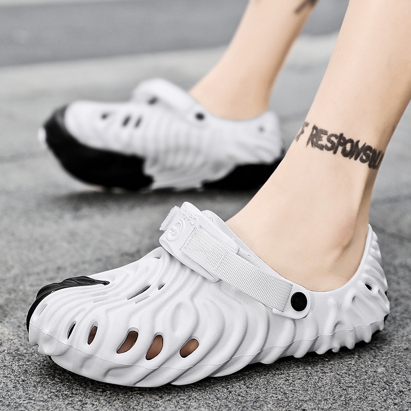 Sandals men women summer cross-border new style hole shoes platform non-slip-feeling casual beach shoes CROS HA6911-18, Black-white
Sandals men women summer cross-border new style hole shoes platform non-slip-feeling casual beach shoes CROS HA6911-18, Black-white