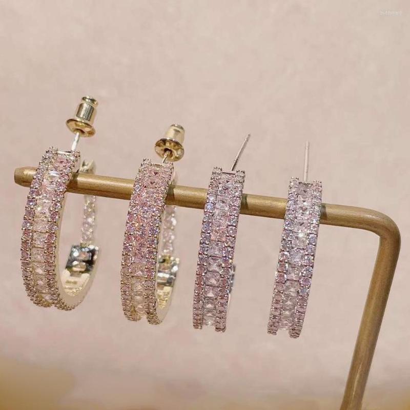 Dangle Earrings European Style C-shaped Square Zircon Classic Large Circle Luxury Full Round Hoop Fine Jewelry
Dangle Earrings European Style C-shaped Square Zircon Classic Large Circle Luxury Full Round Hoop Fine Jewelry