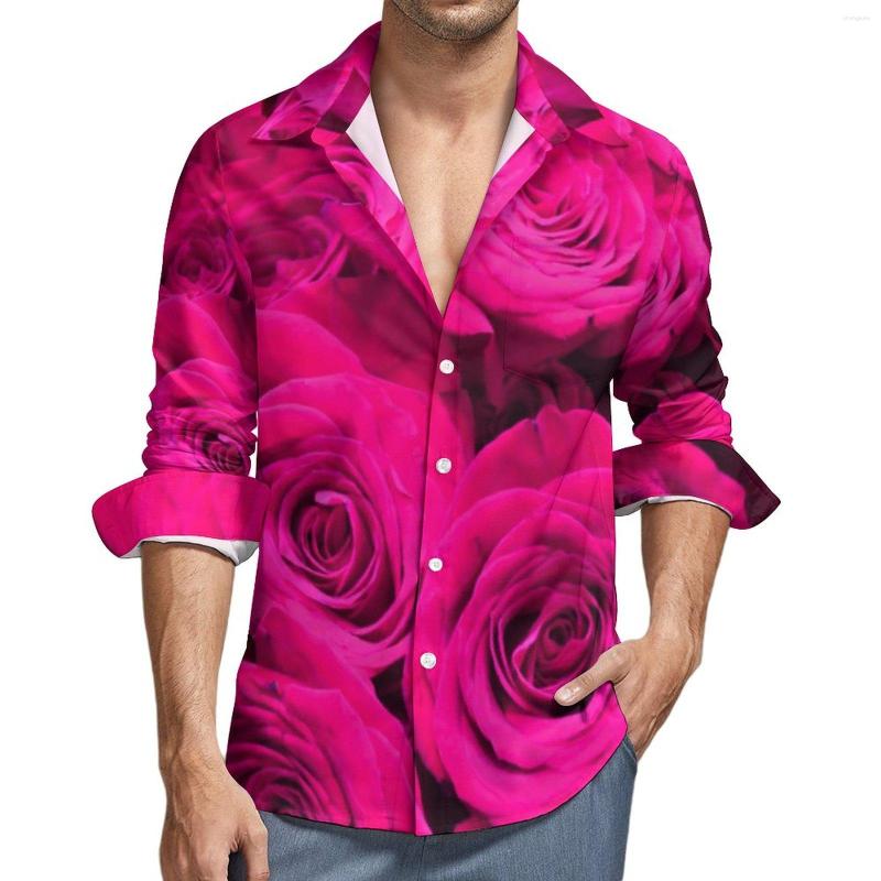 Men's Casual Shirts Pink Roses Print Shirt Mens Vintage Flowers Autumn Stylish Design Blouses Long Sleeve Trendy Oversized Clothing, Style-11
Men's Casual Shirts Pink Roses Print Shirt Mens Vintage Flowers Autumn Stylish Design Blouses Long Sleeve Trendy Oversized Clothing, Style-11
