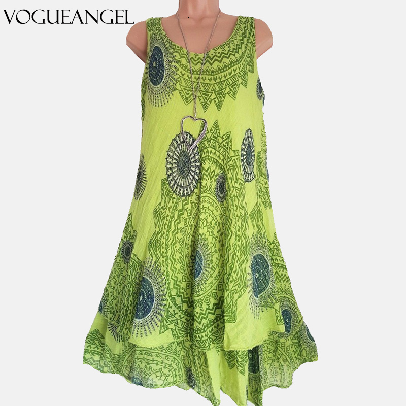 Plus size Dresses S5XL Size Summer Floral Print Double Layer Sleeveless Elegant Leisure Beach e Thin Oversized Tunic 230512, Red
Plus size Dresses S5XL Size Summer Floral Print Double Layer Sleeveless Elegant Leisure Beach e Thin Oversized Tunic 230512, Red