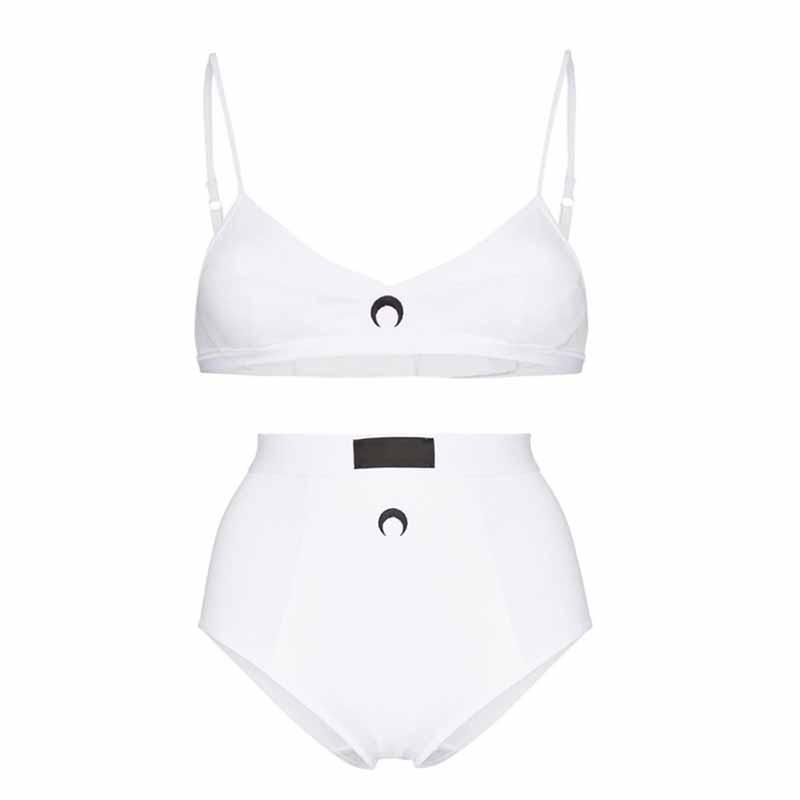Swimwear Women' Moon Embroidered Straps Corset Top Solid Color Party Bra Set 2022 New Sexy Push Up Bikini Set Two Pieces Swimwear, White
Swimwear Women' Moon Embroidered Straps Corset Top Solid Color Party Bra Set 2022 New Sexy Push Up Bikini Set Two Pieces Swimwear, White