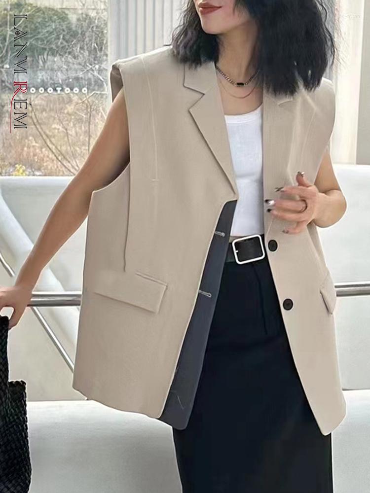 Women' Vests LANMREM Irregular Vest Coat For Women Sleeveless Patchwork Single Breasted High Street Loose Coats Female Fashion 2DA1280, Beige
Women' Vests LANMREM Irregular Vest Coat For Women Sleeveless Patchwork Single Breasted High Street Loose Coats Female Fashion 2DA1280, Beige