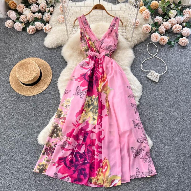 Casual Dresses 2023 Summer Ethnic Retro Deep V-neck Sleeveless Holiday Print A-line Dress Women Bohemian Elegant Clothes Beach Vestidos J623, Purple
Casual Dresses 2023 Summer Ethnic Retro Deep V-neck Sleeveless Holiday Print A-line Dress Women Bohemian Elegant Clothes Beach Vestidos J623, Purple