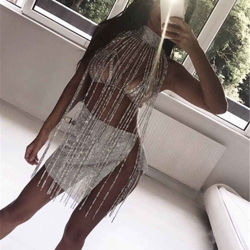 Flash drill tassel body chain necklace cape shiny nightclub party sexy dress show Jewelry accessory wholesale 1150
Flash drill tassel body chain necklace cape shiny nightclub party sexy dress show Jewelry accessory wholesale 1150