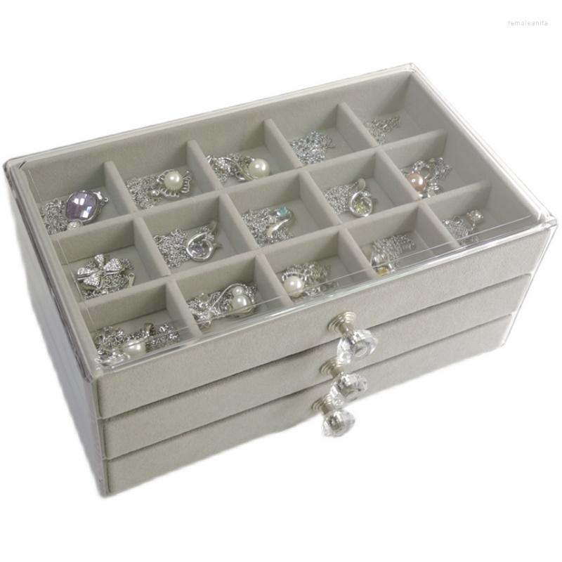Jewelry Pouches Transparent Boxes Organizer Acrylic Display Case 45 Grid Earrings Jeweler For Women Ring Necklace Storage Box
Jewelry Pouches Transparent Boxes Organizer Acrylic Display Case 45 Grid Earrings Jeweler For Women Ring Necklace Storage Box
