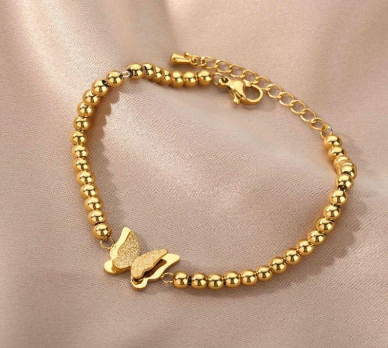 Gold Bead Chain Butterfly Bracelet for Women Shells Moon Stars Couple Bracelets Men Stainless Steel Jewlery Bijoux Femme6260246
Gold Bead Chain Butterfly Bracelet for Women Shells Moon Stars Couple Bracelets Men Stainless Steel Jewlery Bijoux Femme6260246