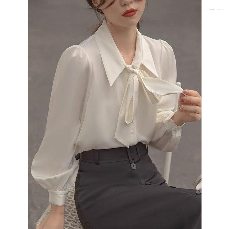 Women's Blouses Fashion Lapel Button Spliced Loose Lace Up Bow Shirt Women's Clothing 2023 Spring Casual Tops Solid Color Office Lady, White
Women's Blouses Fashion Lapel Button Spliced Loose Lace Up Bow Shirt Women's Clothing 2023 Spring Casual Tops Solid Color Office Lady, White