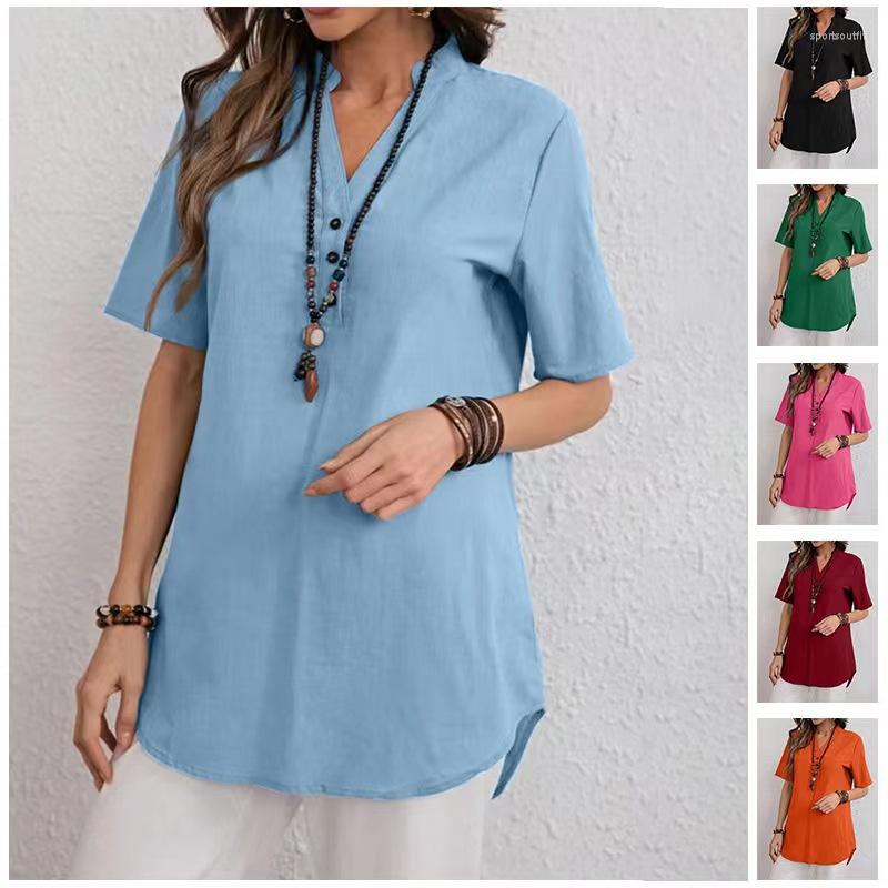 Women' Blouses Oversized -3XL Women Loose Chiffon Blouse Tops Summer Female V Neck Short Sleeve Solid Button Shirts MQQ-LSXF8003, Random color
Women' Blouses Oversized -3XL Women Loose Chiffon Blouse Tops Summer Female V Neck Short Sleeve Solid Button Shirts MQQ-LSXF8003, Random color