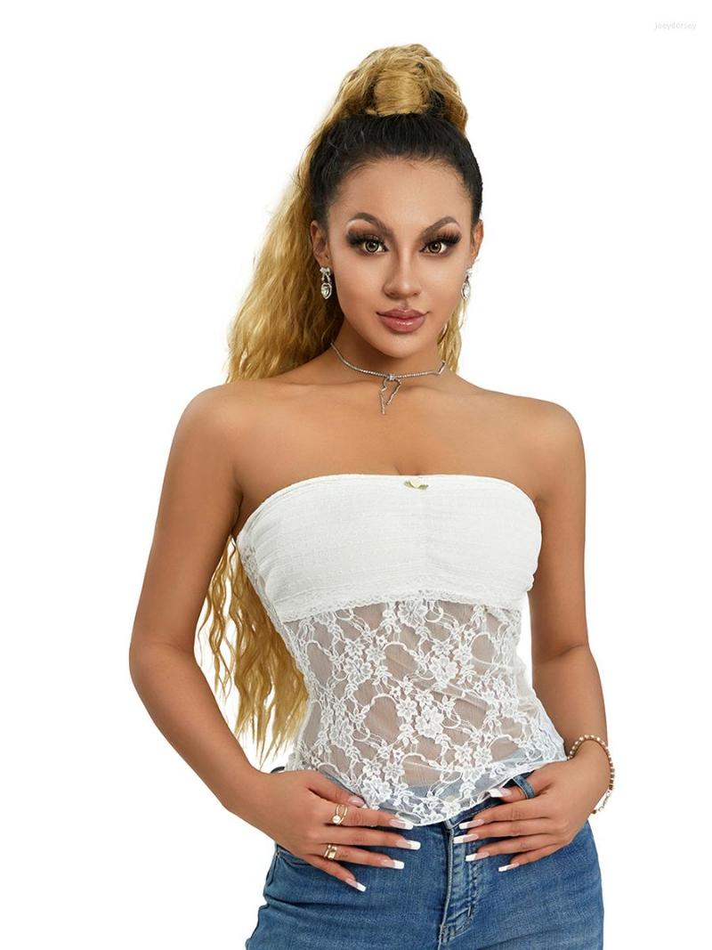 Women' Tanks Sexy Lace Tube Tops For Women Sleeveless Sheer Mesh Crop Top Slim Fit Strapless Tank Bustier Summer Clothes, White
Women' Tanks Sexy Lace Tube Tops For Women Sleeveless Sheer Mesh Crop Top Slim Fit Strapless Tank Bustier Summer Clothes, White