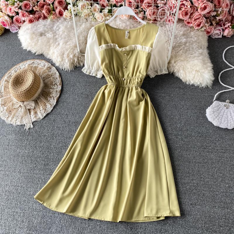 Casual Dresses 2023 Women Fashion Summer Ruffles Short Sleeves Draped Dress Ladies Retro Balloon Vestidos De Fiesta, Black
Casual Dresses 2023 Women Fashion Summer Ruffles Short Sleeves Draped Dress Ladies Retro Balloon Vestidos De Fiesta, Black