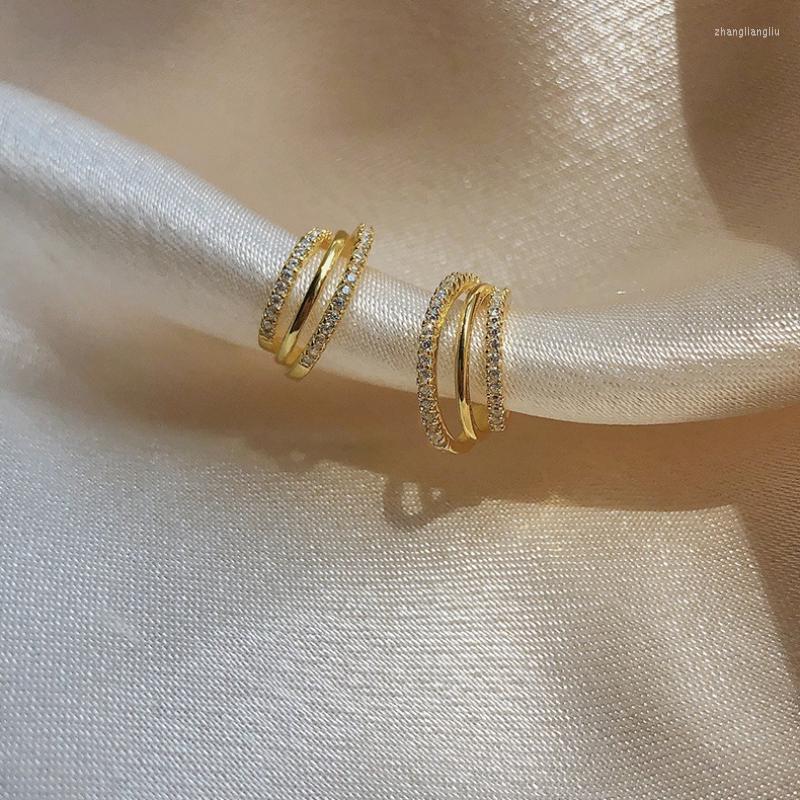 Hoop Earrings Inlay Zircon Three Layers For Women Gold Color Fashion Jewelry Ear Cuffs Hiphop Rock Party Accessories
Hoop Earrings Inlay Zircon Three Layers For Women Gold Color Fashion Jewelry Ear Cuffs Hiphop Rock Party Accessories