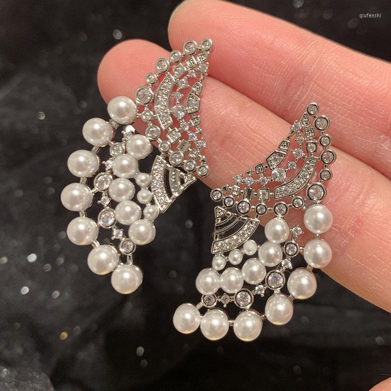 Dangle Earrings Luxury Zircon Bridal Pearl CZ Cubic Zirconia Wedding Earring For Brides Accessories Women Birthday Gifts Jewelry
Dangle Earrings Luxury Zircon Bridal Pearl CZ Cubic Zirconia Wedding Earring For Brides Accessories Women Birthday Gifts Jewelry