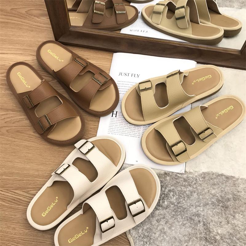 Slippers COSMAGIC Summer Women Outside Buckle Slipper Casual Beach Holiday Open Toe Flat With Non-slip Slide Shoe, Brown 
Slippers COSMAGIC Summer Women Outside Buckle Slipper Casual Beach Holiday Open Toe Flat With Non-slip Slide Shoe, Brown