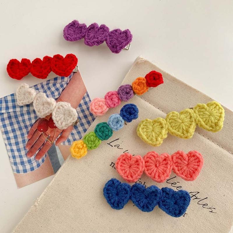 Hair Accessories Plush BB Clips Candy Color Fix Fringe Barrette Fashion Love Heart Knitted Pin Korean Style Bangs Clip, Blue
Hair Accessories Plush BB Clips Candy Color Fix Fringe Barrette Fashion Love Heart Knitted Pin Korean Style Bangs Clip, Blue