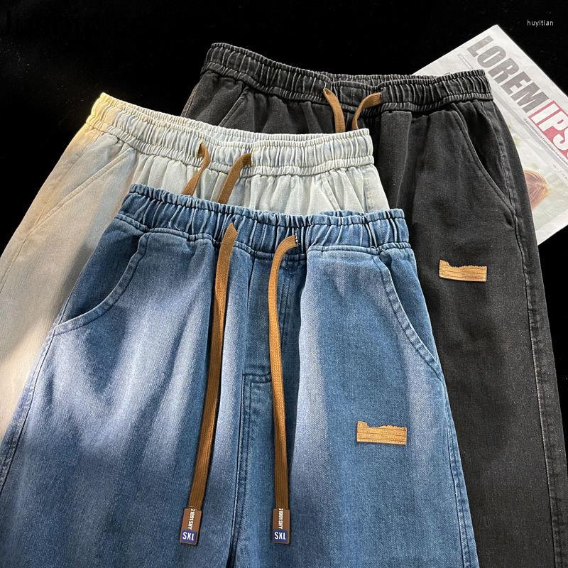 Men' Jeans Juspinice Ins Solid Elastic Waist Korean Style Wide Leg Casual Jean Vintage American Drawstring Denim Pants Y2k Clothes, Black
Men' Jeans Juspinice Ins Solid Elastic Waist Korean Style Wide Leg Casual Jean Vintage American Drawstring Denim Pants Y2k Clothes, Black