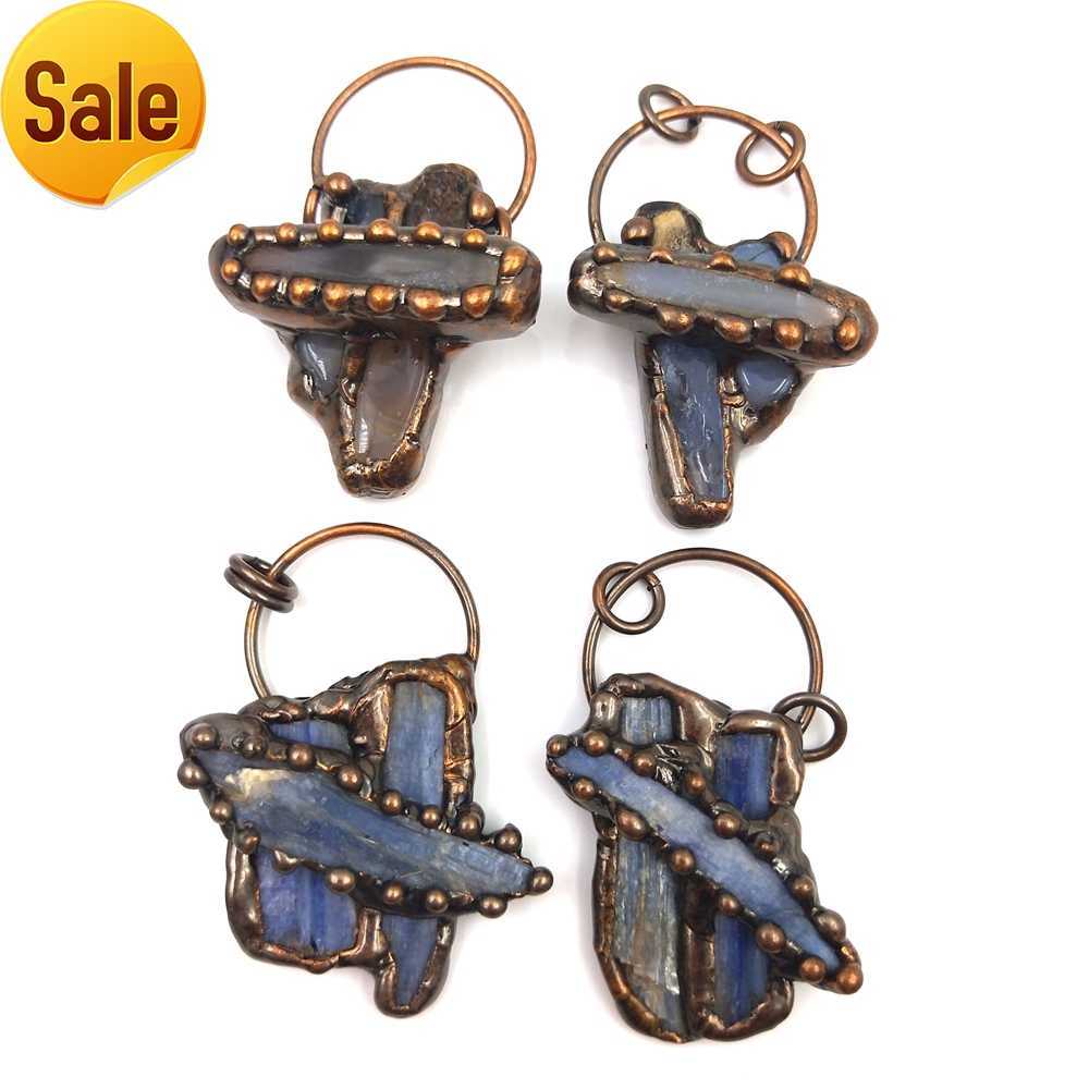 Wholesale Soldered Pendant Natural Blue Kyanite 3 Stones Pendant Gemstone Charms Crystal Jewelry DIY Necklace for Women Gifts
Wholesale Soldered Pendant Natural Blue Kyanite 3 Stones Pendant Gemstone Charms Crystal Jewelry DIY Necklace for Women Gifts