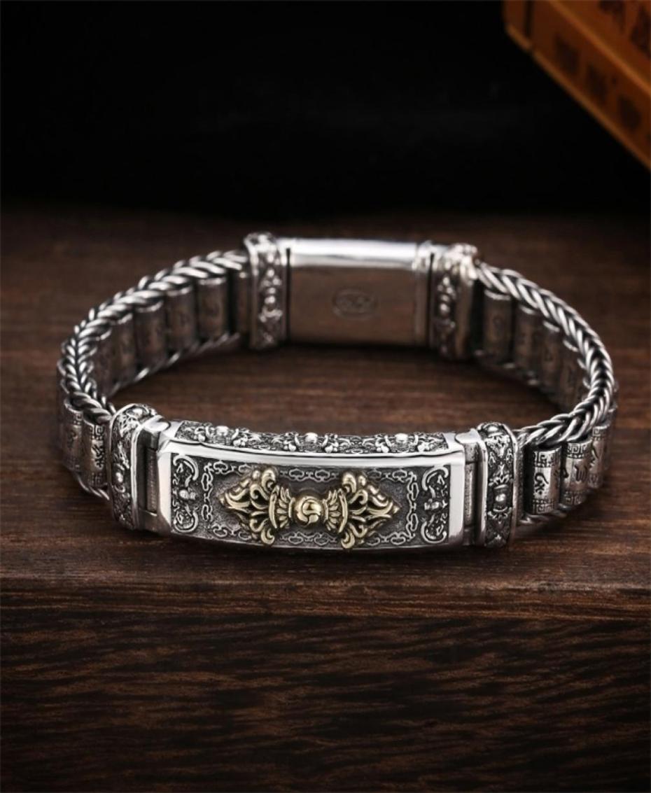 Bangle QN Silver Bracelet Men039s Personality Style Creative Handwoven Sixcharacter Mantra Barrel Bead Chain For Boyfriend Gift5941493
Bangle QN Silver Bracelet Men039s Personality Style Creative Handwoven Sixcharacter Mantra Barrel Bead Chain For Boyfriend Gift5941493