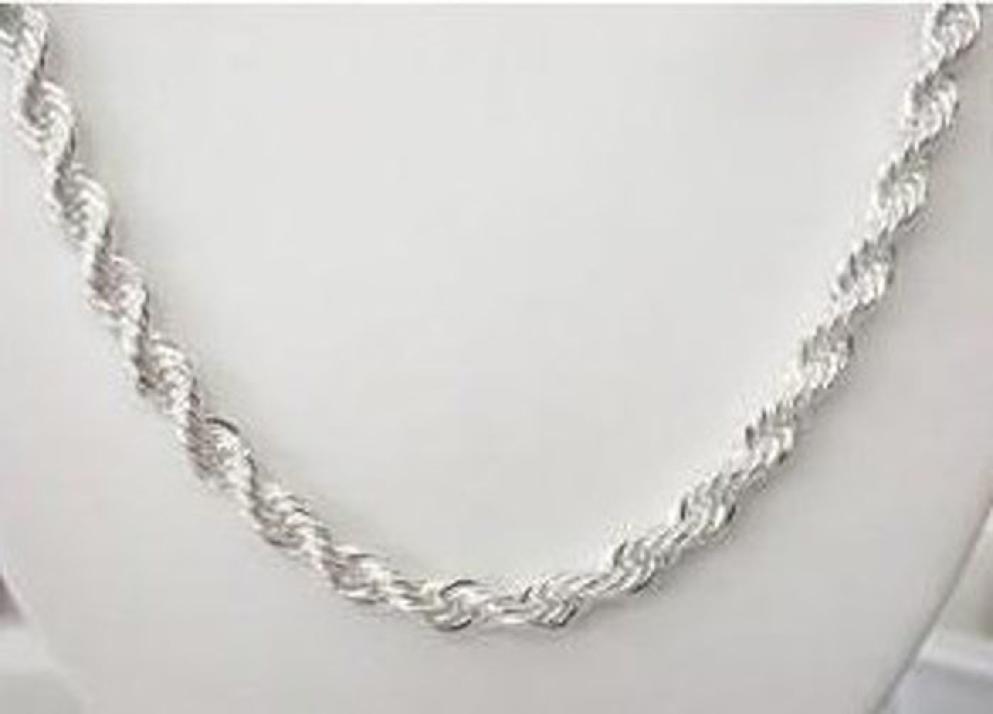 Fine 925 Sterling Silver NecklaceXMAS New 925 Silver Chain 4MM 1624Inch e Rope Necklace For Women Men Fashion Jewelry Link 7370316
Fine 925 Sterling Silver NecklaceXMAS New 925 Silver Chain 4MM 1624Inch e Rope Necklace For Women Men Fashion Jewelry Link 7370316