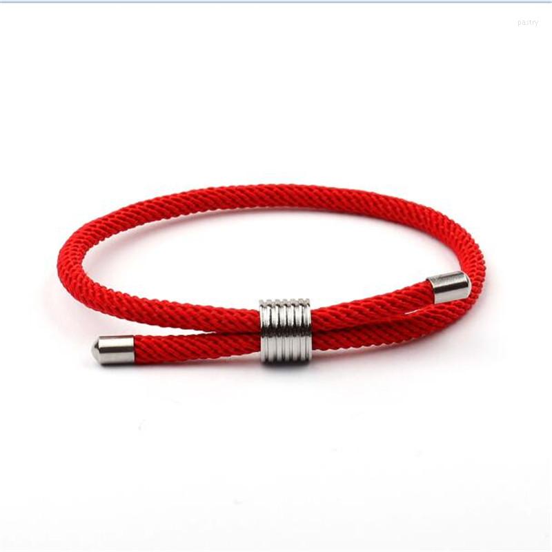 Charm Bracelets 2023 Stainless Steel Buckles Red Rope Braided Men Bracelet Pulseras Outdoor Paracord Sports Jewelry SL038
Charm Bracelets 2023 Stainless Steel Buckles Red Rope Braided Men Bracelet Pulseras Outdoor Paracord Sports Jewelry SL038