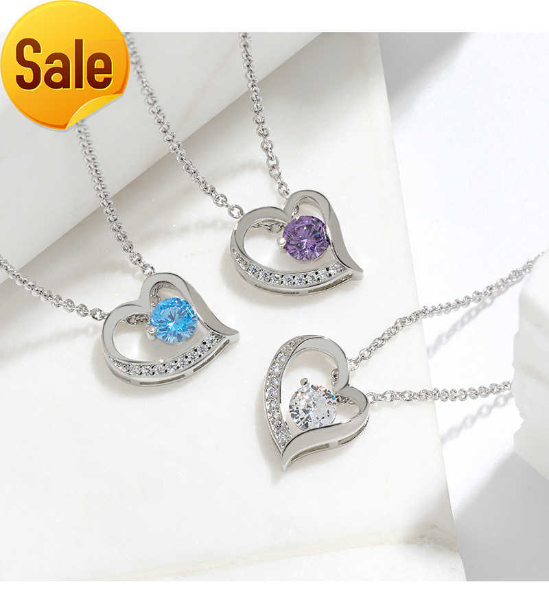 Luxury Zircon Stone Jewelry I Love You Forever Heart Shape White Gold Plated Pendant Necklace
Luxury Zircon Stone Jewelry I Love You Forever Heart Shape White Gold Plated Pendant Necklace
