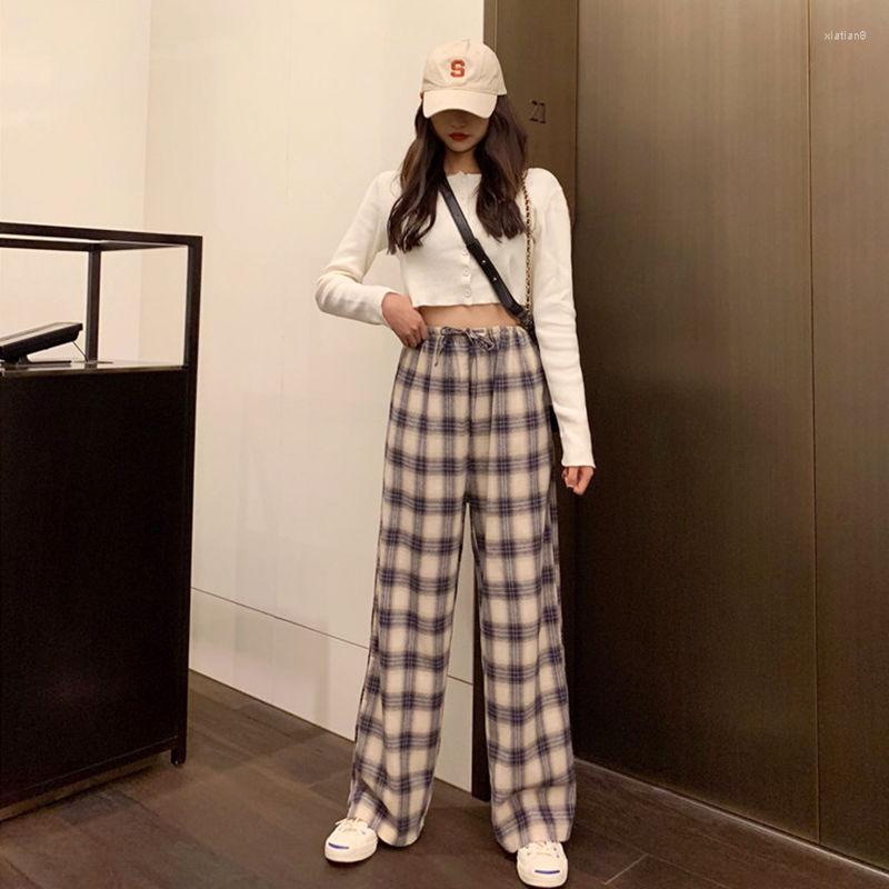 Women' Pants Spring And Summer Korean Version Of Loose Plaid Thin Casual Ins High Waist Wide Leg Sports Straight For Women, Gray
Women' Pants Spring And Summer Korean Version Of Loose Plaid Thin Casual Ins High Waist Wide Leg Sports Straight For Women, Gray