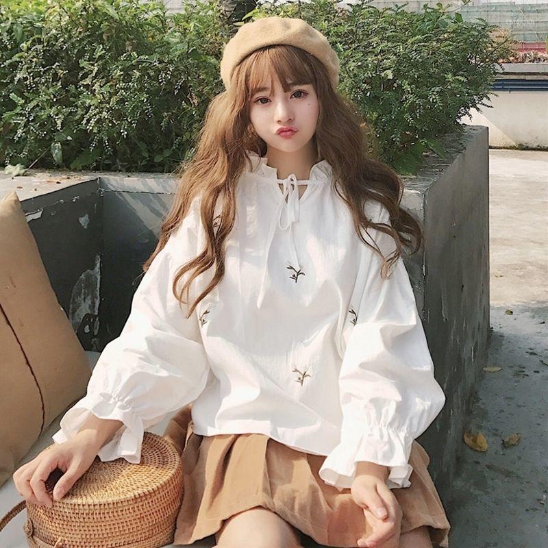 Women' Blouses Sweet Blouse Women Korean Spring Summer 2023 Elegant Ruffled Collar Ladies Long Sleeve Printed Shirt Commuter Tops J02, White
Women' Blouses Sweet Blouse Women Korean Spring Summer 2023 Elegant Ruffled Collar Ladies Long Sleeve Printed Shirt Commuter Tops J02, White