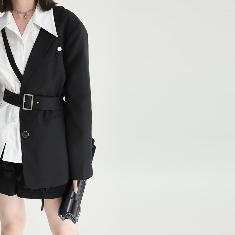Women' Vests 2023Early Autumn Half-piece Suit Jacket Female Shawl Vest Black Personality Design Sense Belt Style
Women' Vests 2023Early Autumn Half-piece Suit Jacket Female Shawl Vest Black Personality Design Sense Belt Style