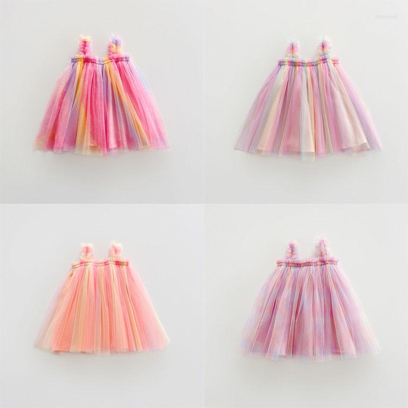 Girl Dresses Summer Sweet Baby Clothes Fashion Rainbow Mesh Mullein Lace Halter Dress Birthday Princess Puffy Vestido
Girl Dresses Summer Sweet Baby Clothes Fashion Rainbow Mesh Mullein Lace Halter Dress Birthday Princess Puffy Vestido