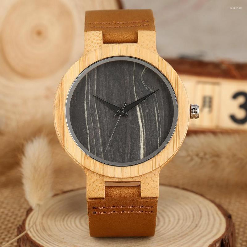 Wristwatches Creative Brown Leather Wood Watch Retro Quartz Watches For Men Women Casual Natural Wooden Bamboo Wristwatch Clock Simple Dial, Brown dial
Wristwatches Creative Brown Leather Wood Watch Retro Quartz Watches For Men Women Casual Natural Wooden Bamboo Wristwatch Clock Simple Dial, Brown dial