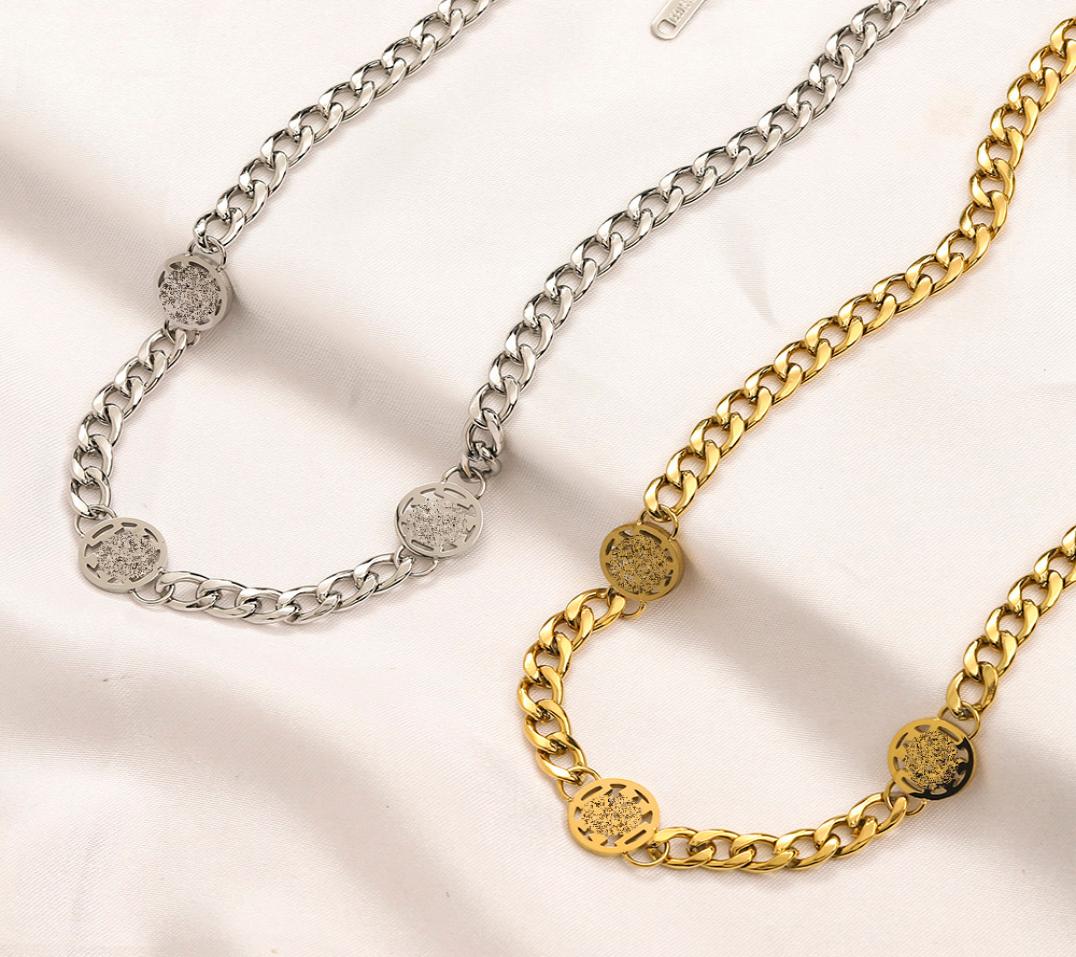 Never Fading 18K Gold Plated Luxury Brand Designer Pendants Necklaces Stainless Steel Round Letter Choker Pendant Necklace Chain J8876247
Never Fading 18K Gold Plated Luxury Brand Designer Pendants Necklaces Stainless Steel Round Letter Choker Pendant Necklace Chain J8876247