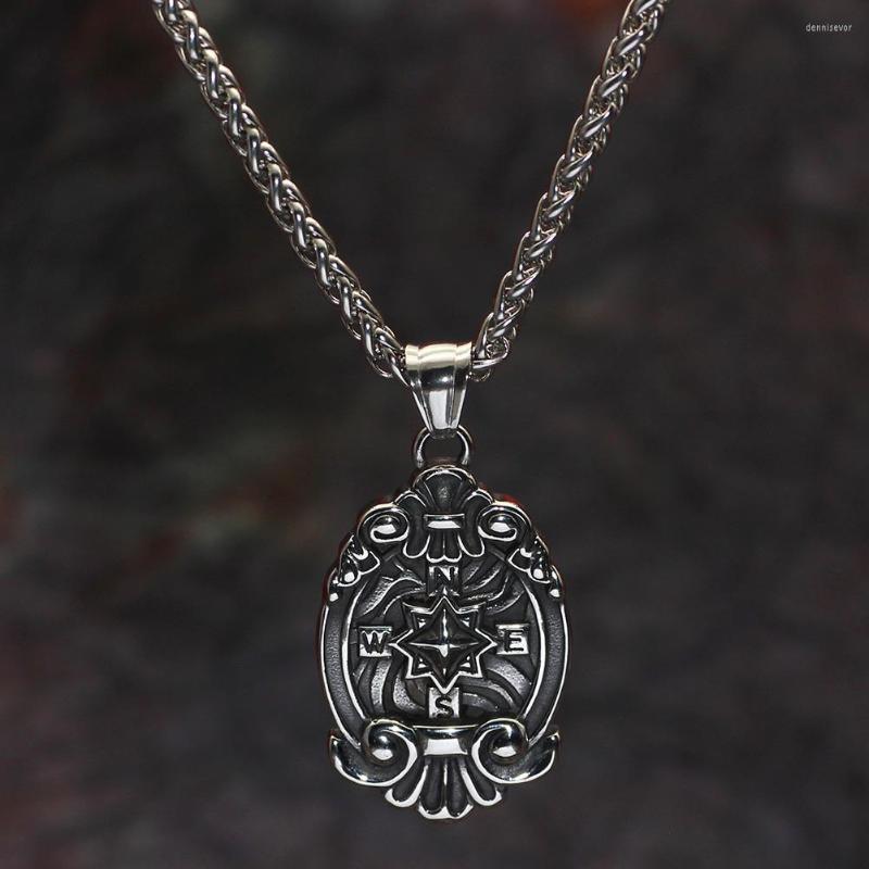 Chains Men Goth Gothic Compass Necklace Stainless Steel Pendant Jewelry For Women Gift
Chains Men Goth Gothic Compass Necklace Stainless Steel Pendant Jewelry For Women Gift