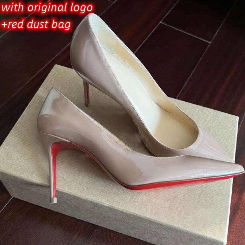 2023 Brand Pumps High Heel Shoes Real Leather 8 10 12cm Sexy Pointed Toes Women Nude Black Patent Leathers Wedding Shoe Size 34-44
2023 Brand Pumps High Heel Shoes Real Leather 8 10 12cm Sexy Pointed Toes Women Nude Black Patent Leathers Wedding Shoe Size 34-44