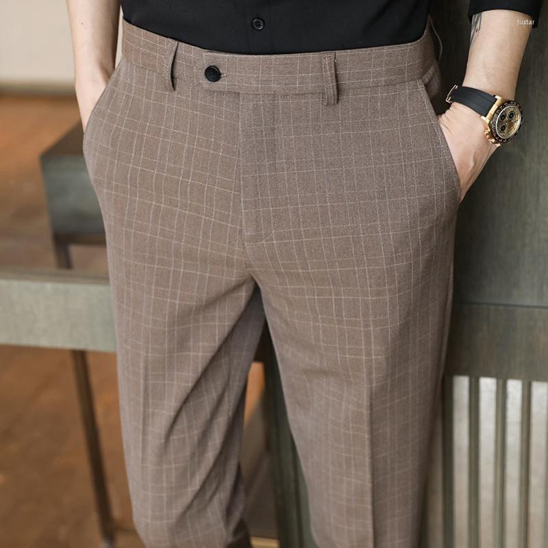Men's Suits Gray Mens Plaid Suit Pants Business Casual Trousers Spring Summer Fashion Brown Men Dress Pant, Khaki
Men's Suits Gray Mens Plaid Suit Pants Business Casual Trousers Spring Summer Fashion Brown Men Dress Pant, Khaki