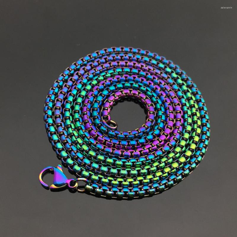 Chains Multicolor Round Box Chain Stainless Steel Necklace Basic Unisex Link Metal Collar Fashion Jewelry Gift YP8912
Chains Multicolor Round Box Chain Stainless Steel Necklace Basic Unisex Link Metal Collar Fashion Jewelry Gift YP8912